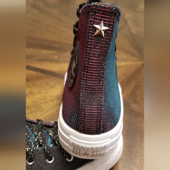 Converse Chuck Taylor All Star Glitter Fade High Tops Women’s 6.5 - Picture 10 of 16